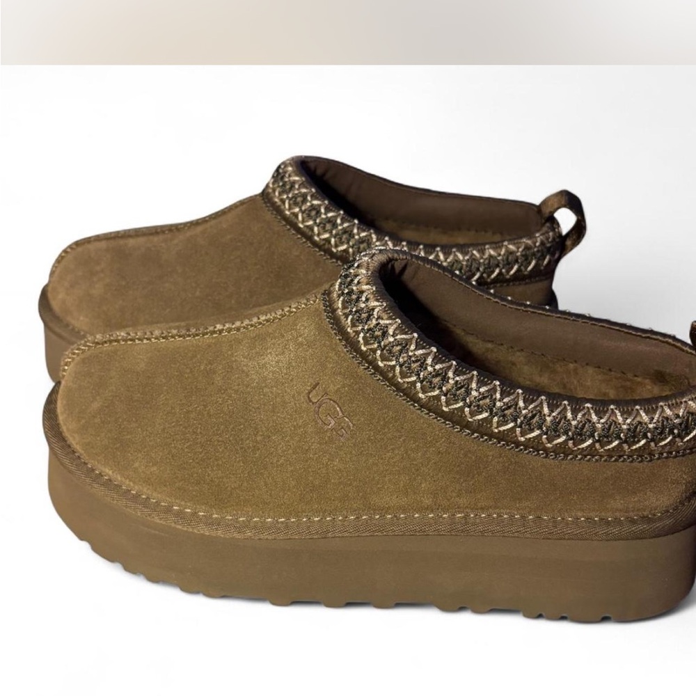 UGG Women's Brown Tasman Suede Slippers